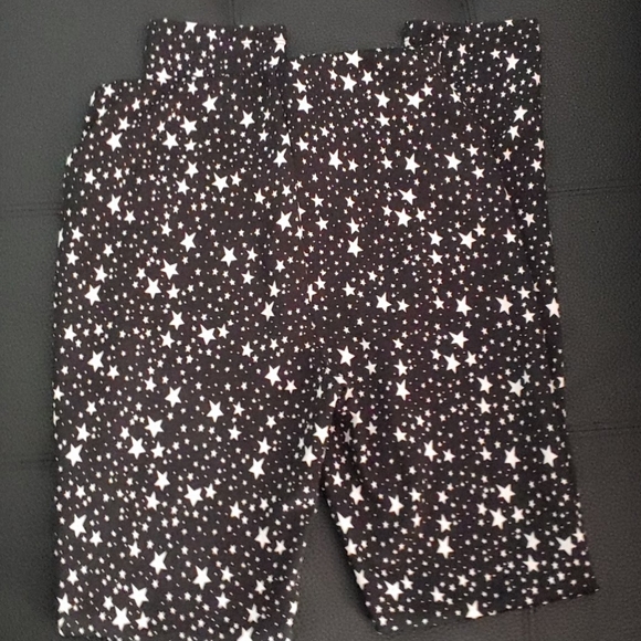 Bethany Mota Star Print Black White Stretch Pants - Picture 4 of 4